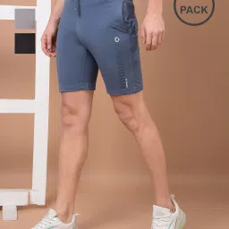 dollar Men Pack of 3 Regular Fit Shorts with Slip Pockets image 1