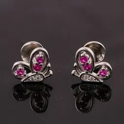 chera Women Stone-Studded Silver Studs-picture-31
