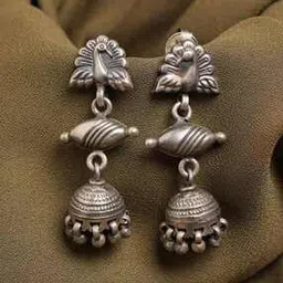 arte Women Sterling Silver Oxidised Drop Earrings-picture-35