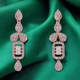 crash.club by ckc Women Sterling Silver Rose Gold-Plated Drop Earrings-picture-22