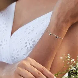 bhima jewels Women Sterling Silver Bling Chain Bracelet-picture-48