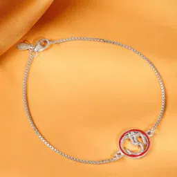 Men Sterling Silver Om Rakhi-image-10