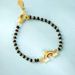 giva Boys Sterling Silver Gold-Plated Rainbow Rakhi-picture-27