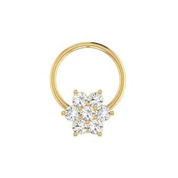 avsar Women Yellow Gold Vedika Nosepin AVNO089YB-picture-48