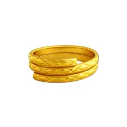 muthoot pappachan Women Yellow Gold Vedhani image 1