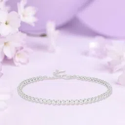 anayra Women Sterling Silver Bracelet with Lobster Clasp-picture-33
