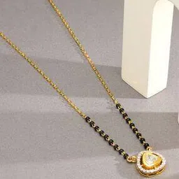 p n gadgil jewellers Women Gold-Plated Traditional Mangalsutra-picture-45