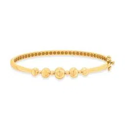 p n gadgil jewellers Women Yellow Gold Bubble Beam Bracelet-picture-26