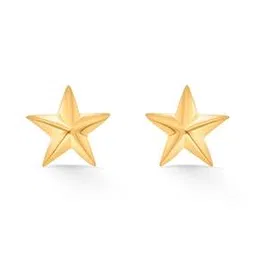 p n gadgil jewellers Women Gold-Plated Orion Star Dusk Studs-picture-16
