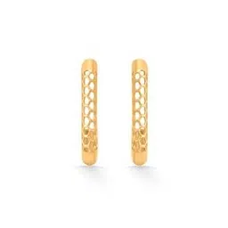 p n gadgil jewellers Women Gold-Plated Horizon Arc Hoops & Huggies Earring-picture-53