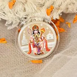 touch925 Pure Silver Hanuman Ji Coin-picture-35