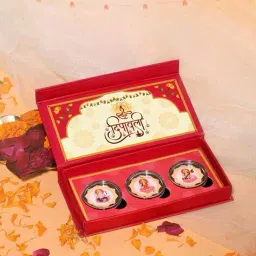 touch925 999 Silver Laxmi Ganesh Saraswati Coin Set image 1