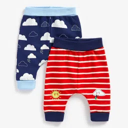 mothercare Pack of 2 Printed Joggers image 1