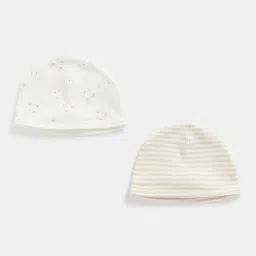 mothercare Pack of 2 Printed Caps image 1