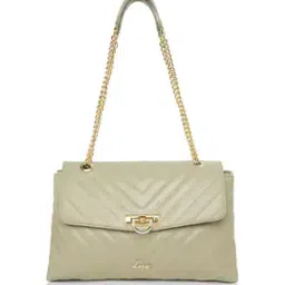 Women Veden Large Flap Satchel Bag with Chain Strap-image-11