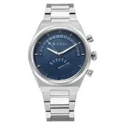 titan Men Round Dial Stainless Steel Strap Analogue Watch-90180SM01-picture-13
