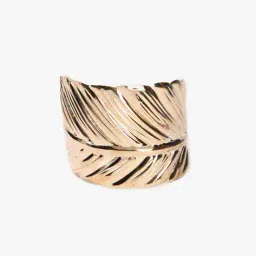 yousta Women Gold-Plated Leaf Cuff Bracelet image 1