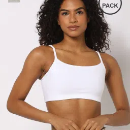 fig Pack of 2 Non Padded Non Wired Cotton Beginners Bra BB01K image 1