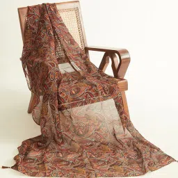 ancestry Printed Dupatta with Tassels image 1