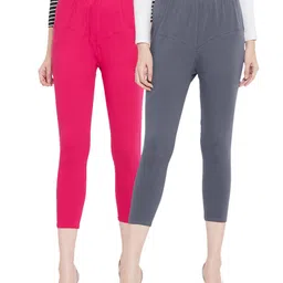 tulsattva Pack of 2 Leggings with Elasticated Waistband image 1