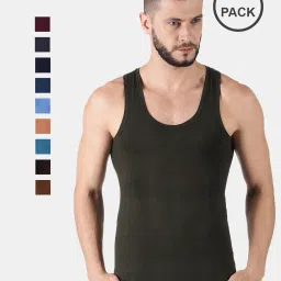 dollar lehar Pack of 10 Sleeveless Vest image 1