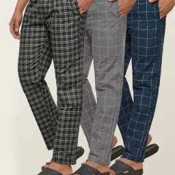 xyxx Checked Pack of 3 Pyjamas image 1