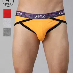 ic4 Pack of 4 Elasticated Waistband Briefs image 1