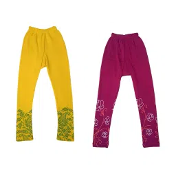 indiweaves Pack of 2 Floral Print Leggings image 1