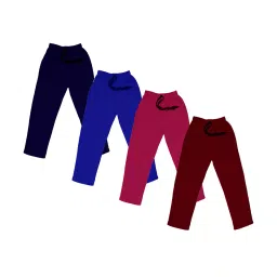 indiweaves Boys Pack of 4 Straight Track Pants image 1