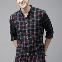 the bear house Men Checked Slim Fit Shirt image 1