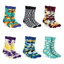 dynamocks Pack of 6 Mid Calf-length  Socks image 1