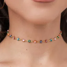 fabula NSSK76-Stone-Studded Choker Necklace image 1