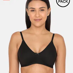 rosaline Double Layered Non-Wired Non-Padded 3/4th Coverage T-Shirt Bra (Pack of 2) image 1