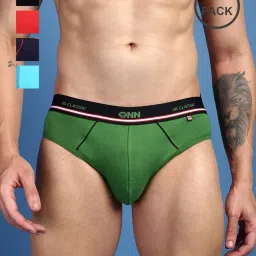 onn Pack of 5 Briefs with Elasticated Waistband image 1