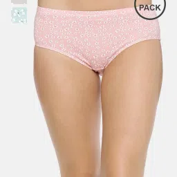 red rose Pack of 3 Floral Print Hipster Panties image 1