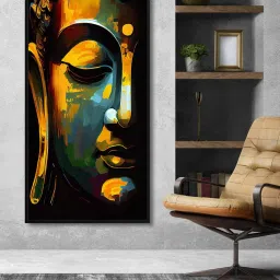 999store Lord Buddha Canvas Painting 48" x 24" image 1