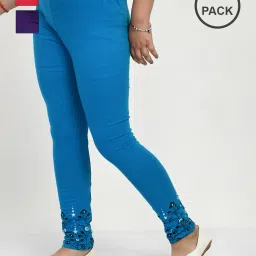 indiweaves Pack of 3 Floral Print Leggings image 1