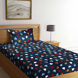 klotthe 300 TC Woolen Single Bedsheet with Pillow Cover image 1