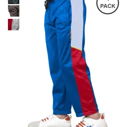 indiweaves Pack of 4 Straight Fit Track Pants image 1