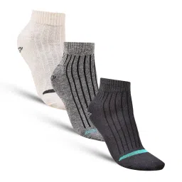 dollar Pack of 3 Ribbed Ankle-Length Socks image 1