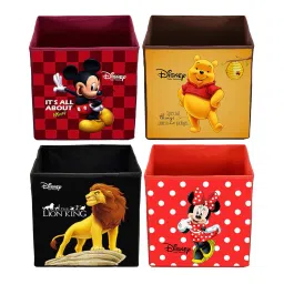 kuber industries Set of 4 Disney Print Multipurpose Storage Organisers image 1