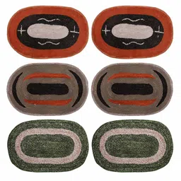 kuber industries Set of 6 Antiskid Bath Mats 23" x 16" image 1
