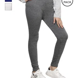indiweaves Pack of 3 Girls Leggings with Elasticated Waistband image 1