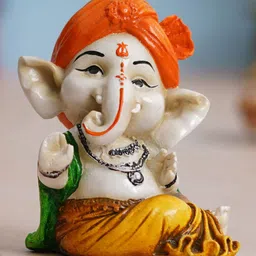 ecraftindia Lord Ganesha Sitting Idol image 1