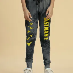 kidsville Boy Typographic Print Joggers with Drawstring image 1