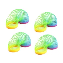 neonate care Set of 4 Magic Rainbow Spring Bouncy Expandable Educational Toy image 1