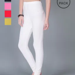 dollar missy Pack of 5 Women Leggings with Elasticated Waist image 1