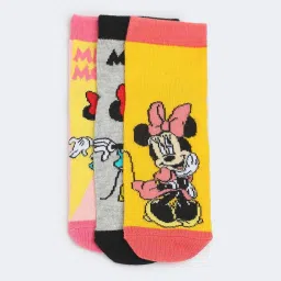 max Pack of 3 Typographic Print Ankle-Length Socks image 1