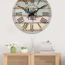 olive tree Colourblock Wooden Wall Clock image 1