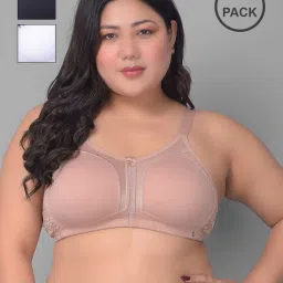 dollar missy Women Pack of 3 Full-Coverage Total-Support Bras image 1